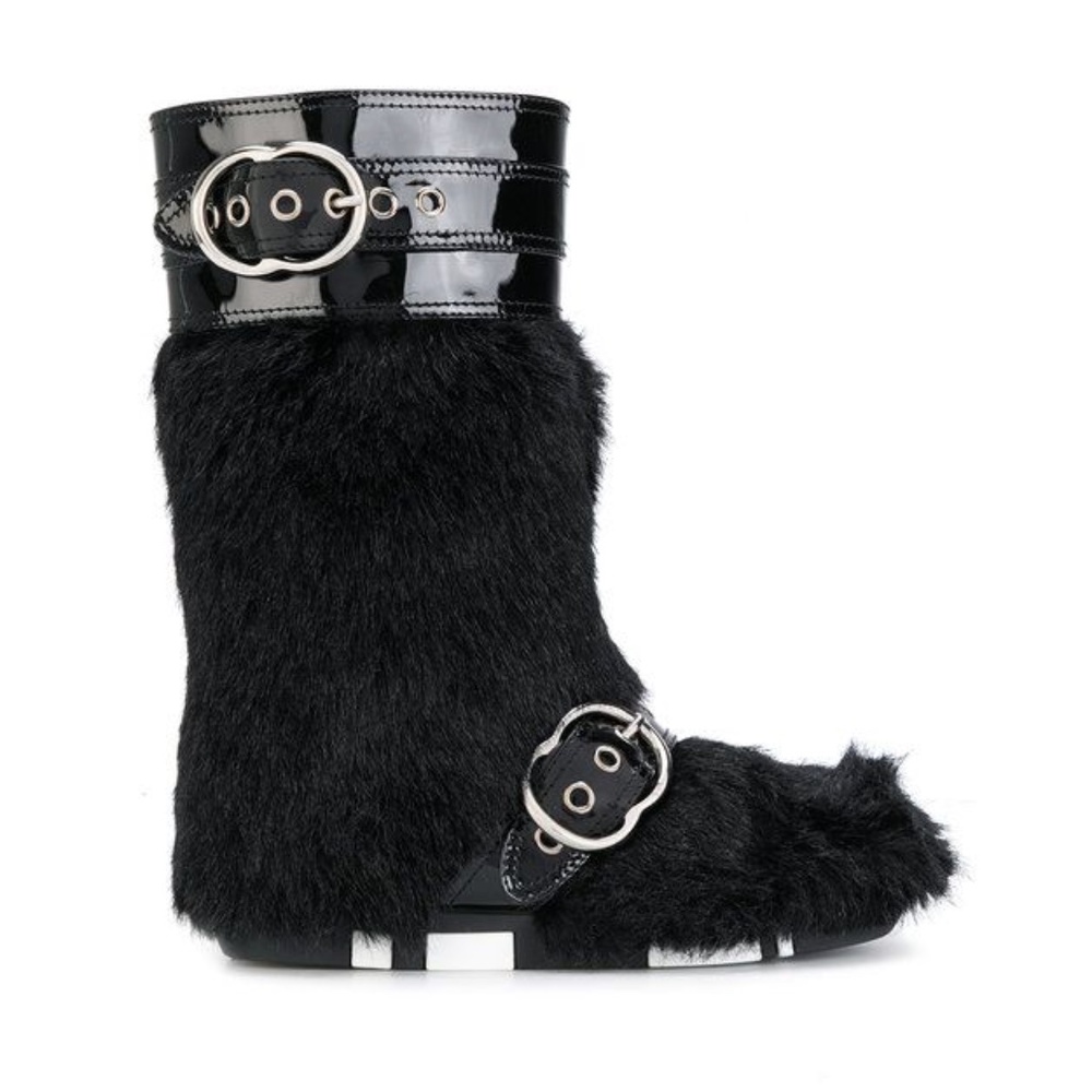 Miu Miu Faux Fur Snowboots